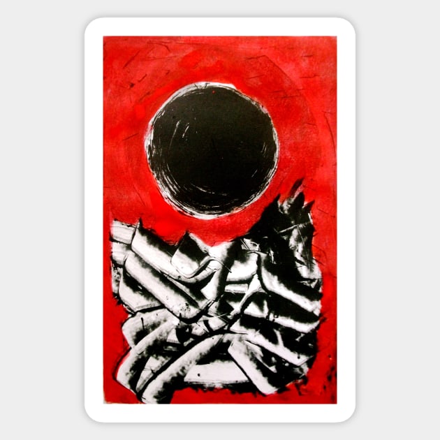 After Gottlieb - Monotype Sticker by BillyLee